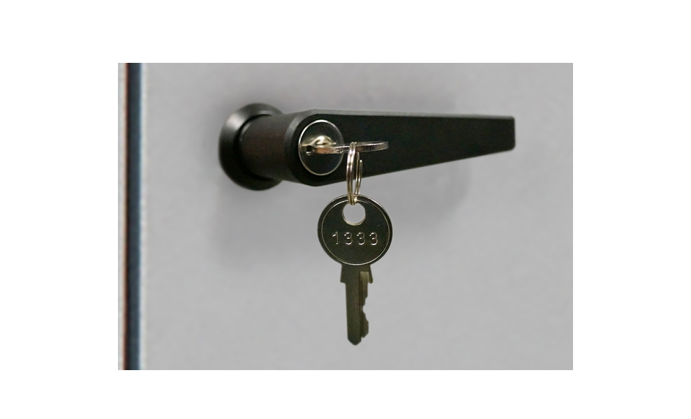 Håndtag med låsecylinder